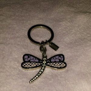 RARE Coach Pave Purple Dragonfly Keyfob SOLD